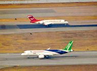 Çin’in yerli üretim C919 ve ARJ21’i ilk uçuşlarını Hong Kong’a yaptı