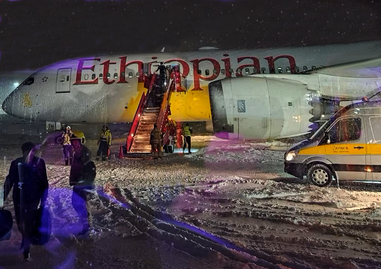 Etiyopya Havayolları’nın B787-8’i pistten çıktı