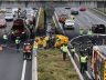 Madrid’de helikopter otoyola düştü