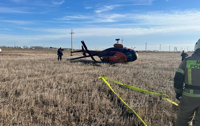 Rusya’da Mi-2 acil inişte kırıma uğradı