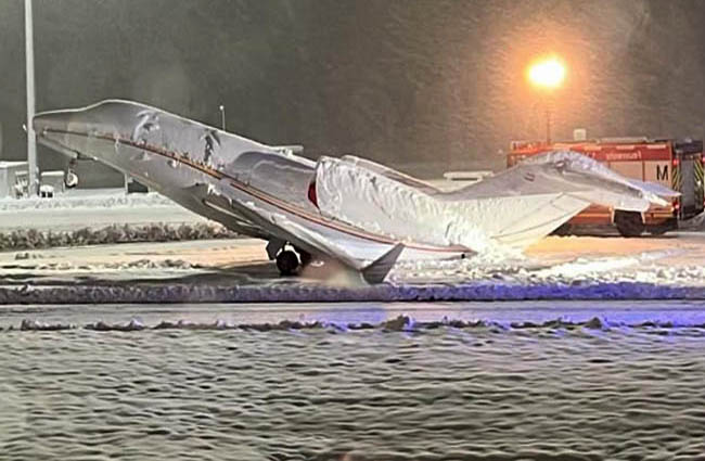 Münih’te Cessna Citaion tipi özel jet şaha kalktı