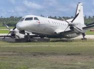 Tonga’da Saab 340 inişte pistten çıktı