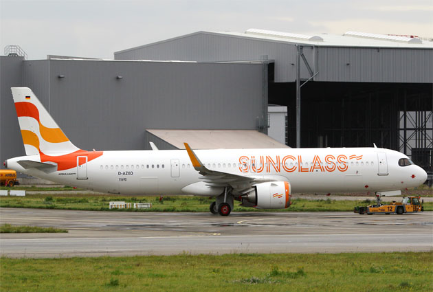 Sunclass Havayolları ilk A321neo uçağını teslim alıyor