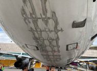 Volaris havayolunun A321-200 inişte kuyruk sürttü