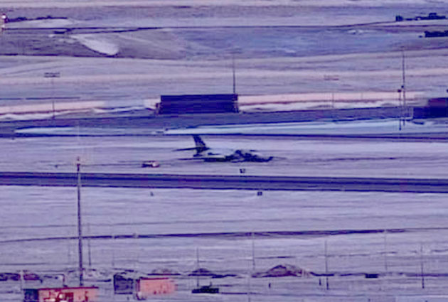 ABD B-1B Lancer’ın kaza fotoğrafını paylaştı