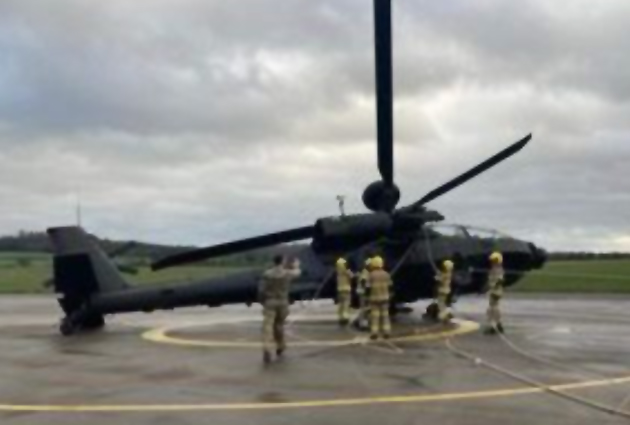 Fırtına AH-64’ü yan yatırdı