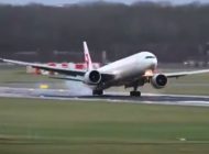 Schiphol’de B777’nin rüzgarla imtihanı