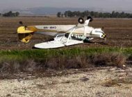İsrail Megiddo’da PA-18 inişte ters düştü