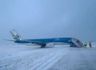 KLM uçağı kalkışta pistten çıktı