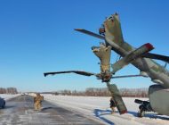 Rus ordusunun Mi-8’i elektrik tellerine çarptı