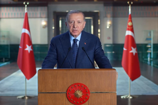 Başkan Erdoğan THY zirvesine videolu mesaj gönderdi