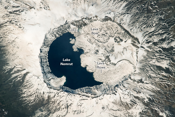 NASA, Nemrut Gölü’nü paylaştı