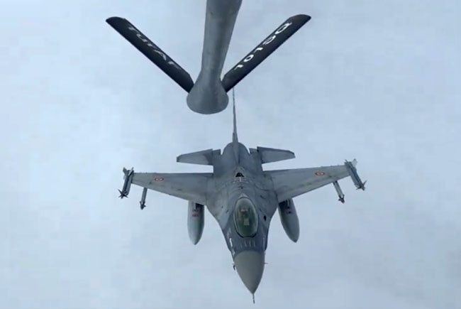 Türk Hava Kuvvetleri’nin KC-135R’si NATO görevinde