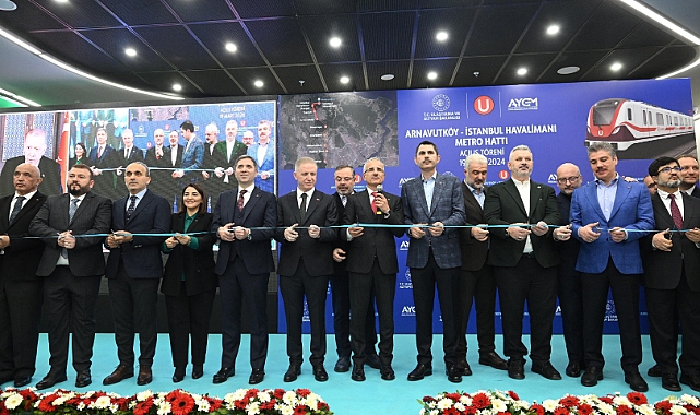 Arnavutköy-İstanbul Havalimanı metro hattı açıldı