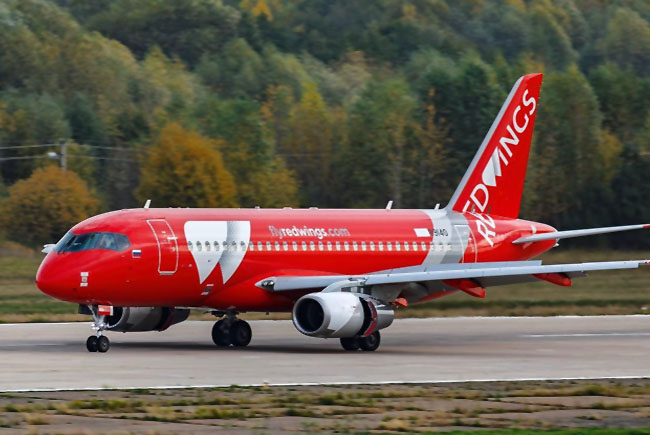 Redwings’in Sukhoi SSJ-100’ü Mahaçkale’ye acil indi