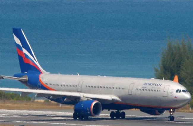 Aeroflot’un A330’u pistte kaldı