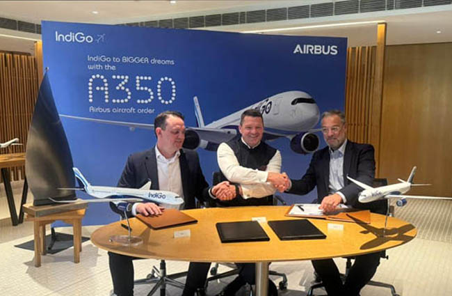 Indigo, 30 adet Airbus A350-900 siparişi imzaladı