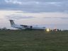 İngiltere’de DHC-8 inişte pistten çıktı