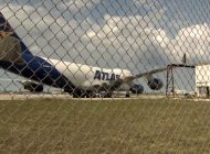 Atlas Air’inB747’si hangara çarptı