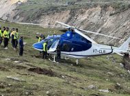 Hindistan’da A119 helikopter inişte kaza yaptı