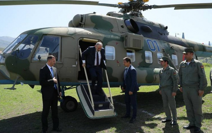 Paşinyan’ın bindiği helikopter acil indi