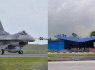 Singapur’da F-16 düştü