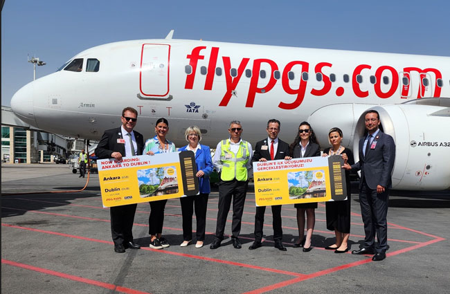 Pegasus Havayolları Ankara-Dublin uçuşlarına başladı