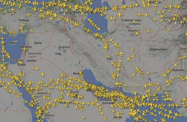 Mısır İran havası için NOTAM yayınladı