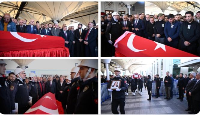 TUSAŞ şehitleri son yolculuğuna uğurlandı