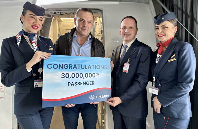 Air Serbia 30 milyonuncu yolcuyu taşıdı