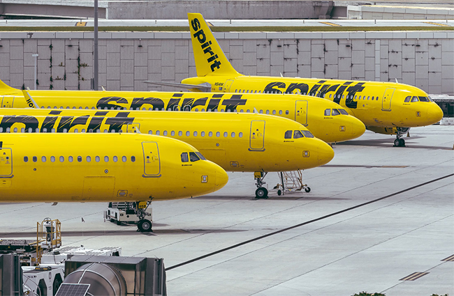 Spirit Airlines 23 adet uçağı satışa çıkıyor