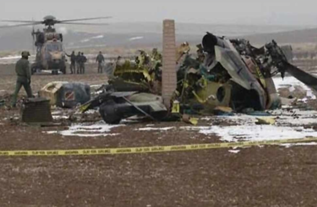 MSB düşen helikopteirle ilgili açıklama yaptı