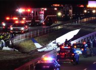 New York’ta Tecnam P2008 tipi uçak oto yola düştü
