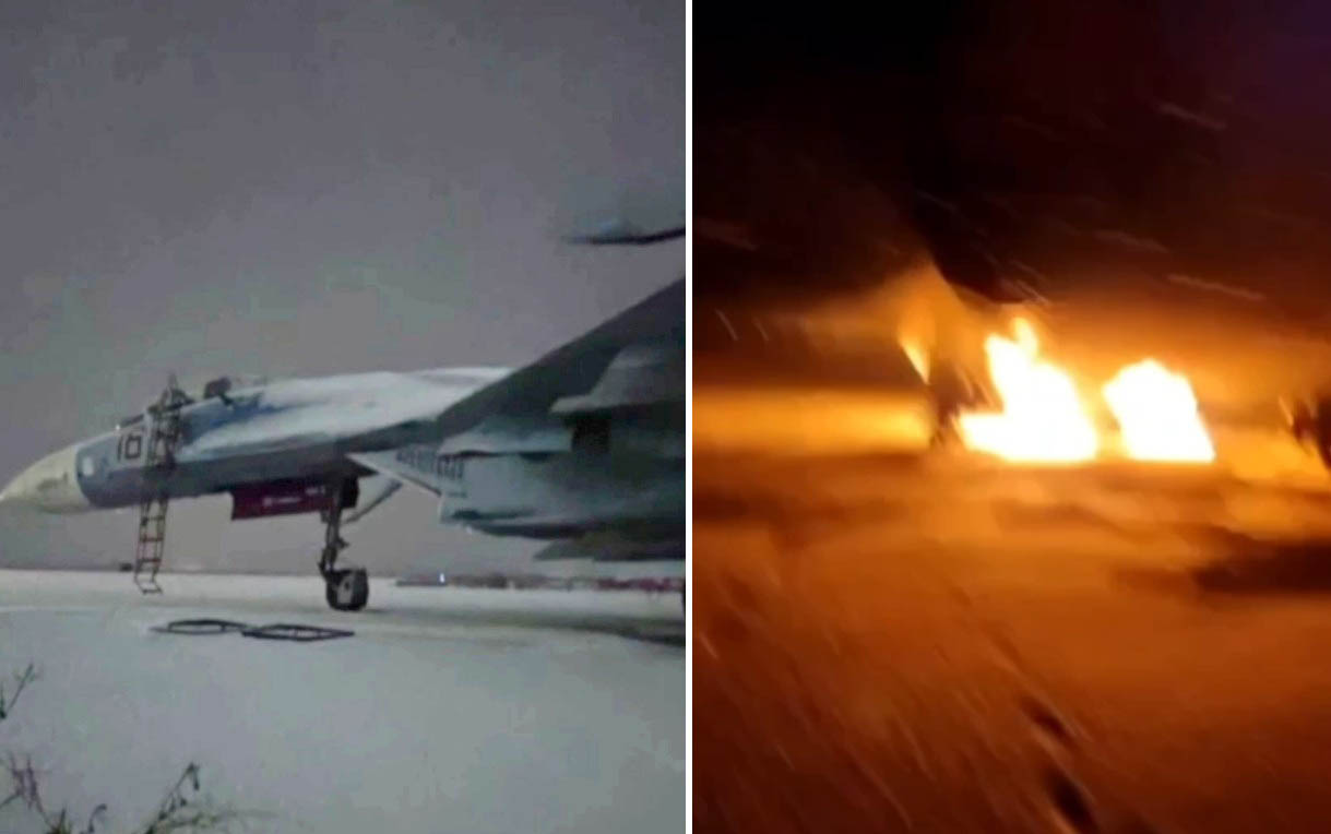 Rusya Hava Üssü’nde Su-27 uçağına sabotaj