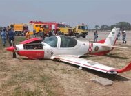 Bangladeş’te Grob G-120TP tipi uçak inişte pistten çıktı