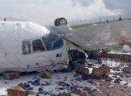 Fas’ta Hawker 800XP inişte pisten çıktı duvara çarptı