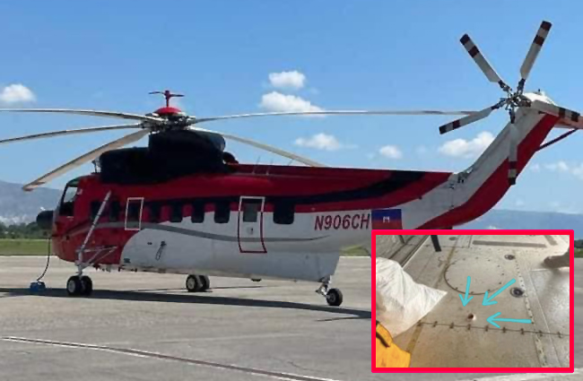 Haiti’de helikoptere ateş edildi