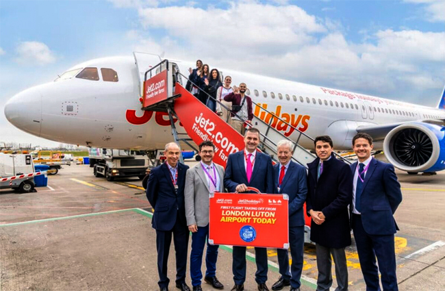 Jet2 havayolu Luton’dan uçuşlara başladı