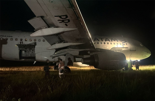 LATAM’ın A319’u inişte pitten çıktı