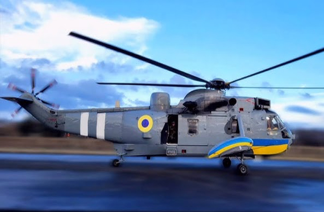 Ukrayna ordusunun Sea King helikopteri kullanılmaz hale geldi