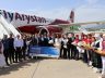 FlyArsytan’ın ilk yolcuları Gazipaşa’da törenle karşılandı