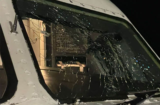 Brüksel Havayolu’nun A330-300 uçağı doluya yakalandı