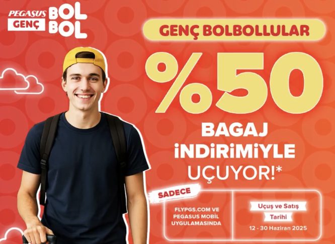 Pegasus Genç Bılbollulara yüzde 50 indirimli