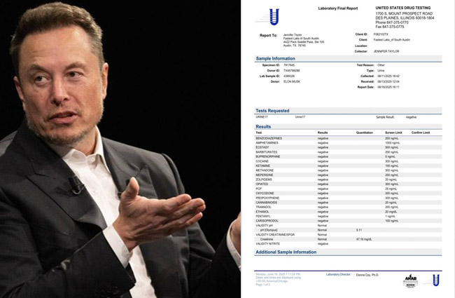 Elon Musk uyuşturucu iddialarına belgelerle yanıt verdi