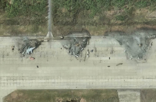 Ukrayna Rusya’yı bombalamanın eni görüntülerini paylaştı