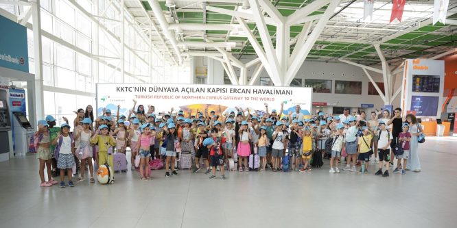 Çocuklar Ercan’ı gezdi