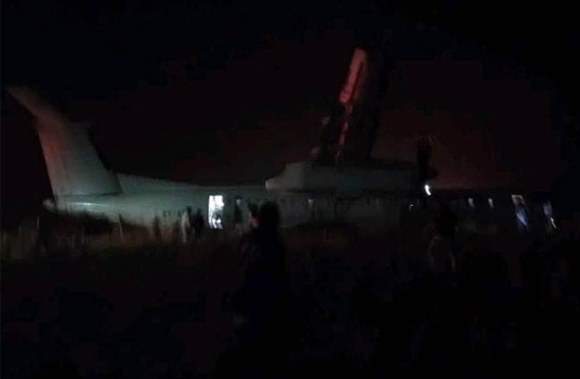 Ethiopian Airlines’ın DHC-8-400’ü inişte pistten çıktı