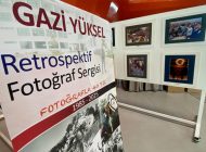 Gazi Yüksel’in Retrospektif sergisi Ercan Havalimanı’nda açıldı