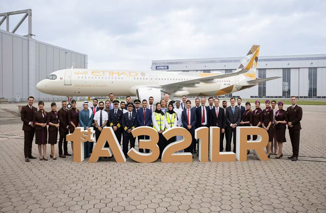 Etihad ilk A321LR uçağını filosuna kattı
