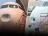 Thai AirAsia uçağı doluya yakalandı